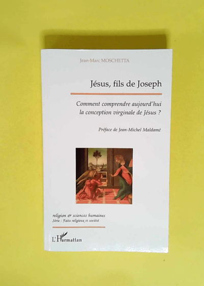 Jésus fils de Joseph Comment comprendre aujourd hui la conception virginale de Jésus ? - Jean-Marc Moschetta