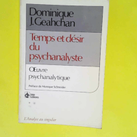 Temps et désir du psychanalyste  – pre...