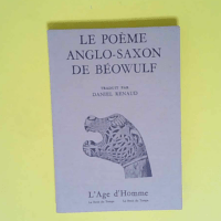 Beowulf Poeme Anglo-Saxon  – Beowulf