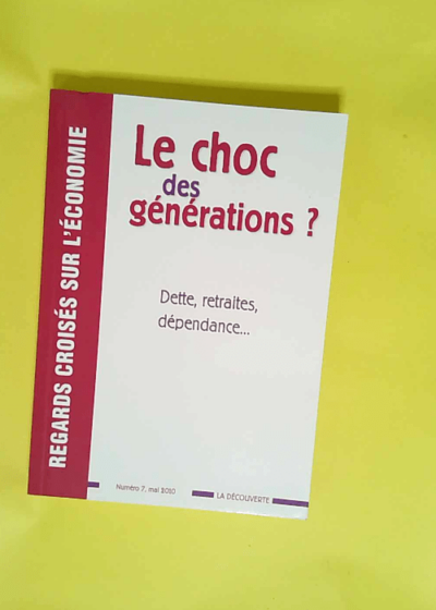 Le choc des générations? Dette retraites dépendance...  - Patrick Artus