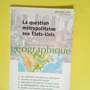 L information géographique Volume 69 (4/2005...