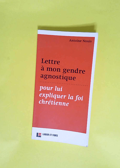 Lettre à mon gendre agnostique pour lui expliquer la foi chrétienne  – Antoine Nouis