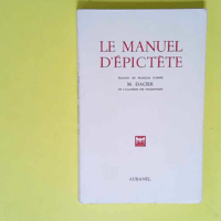 Le Manuel d Épictète – Épictète