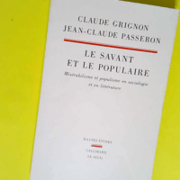 Le Savant et le populaire. Misérabilisme et ...