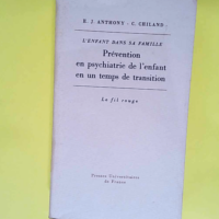 L Enfant dans sa famille Prévention en psych...