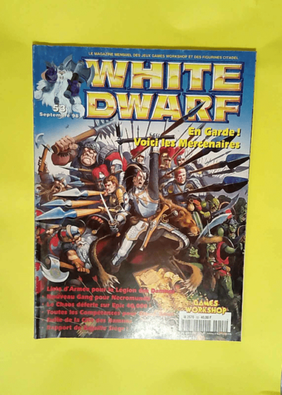 White Dwarf N°53. Liste D Armee Pour La Legion Des Damnes Les Chaos Deferle Sur Epic 40000! Nouveau Gang Pour Necromunda...  -