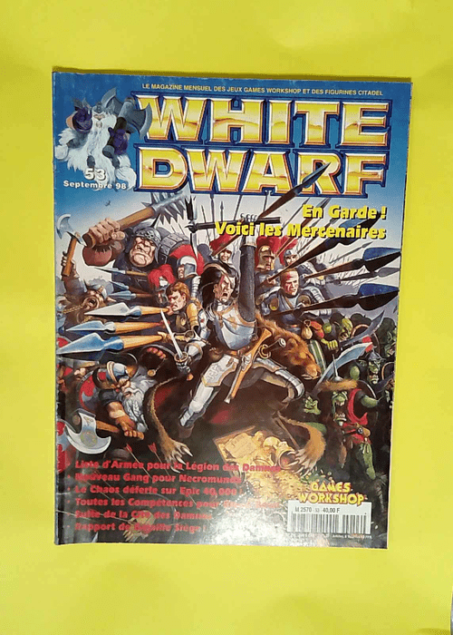 White Dwarf N°53. Liste D Armee Pour La Legion Des Damnes Les Chaos Deferle Sur Epic 40000! Nouveau Gang Pour Necromunda…  –