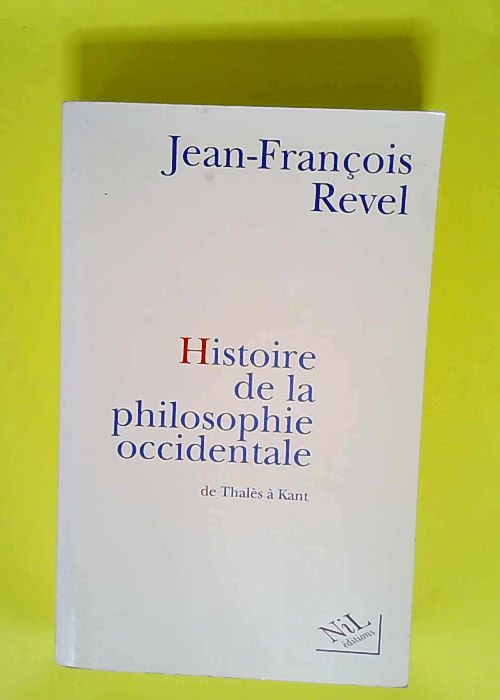 Histoire de la philosophie occidentale  &#821...