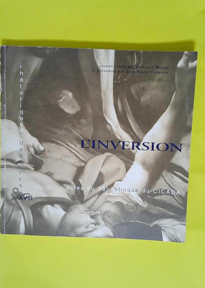 L inversion Actes du dix-huitième Colloque du CICADA 15 16 17 janvier 2009 Université de Pau - Bertrand Rougé