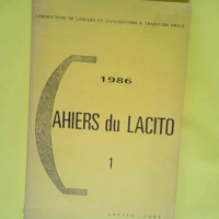 Cahiers du LACITO  – Laboratoire des la...