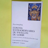 Contes extraordinaires du Pavillon du Loisir  – P ou Song-ling