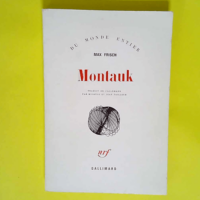 Montauk Un récit – Max Frisch