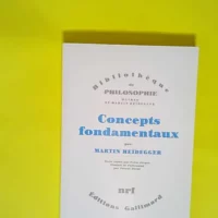 Concepts fondamentaux  – Martin Heidegg...