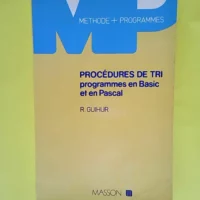 Procédures de tri Programmes en BASIC et en ...