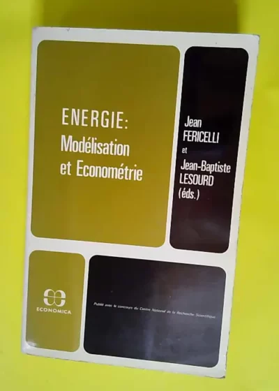 Energie modelisation  - Jean Fericelli