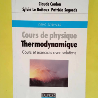 Physique thermodynamique Cours et exercices a...