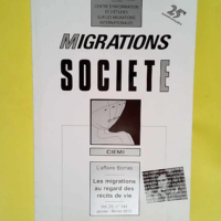 Migrations societe – vol 25 numéro 145...