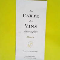 La carte des vins s il vous plaît Alsace  &#...