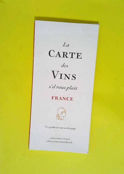 La carte des vins s il vous plaît France  - Atelier Plum