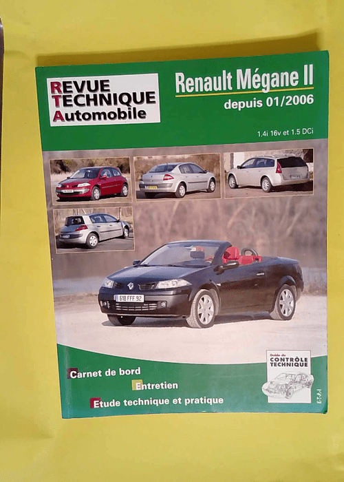 RTA B716.1 Renault Megane II + CC 09/03 > ESS 14/5  – ETAI