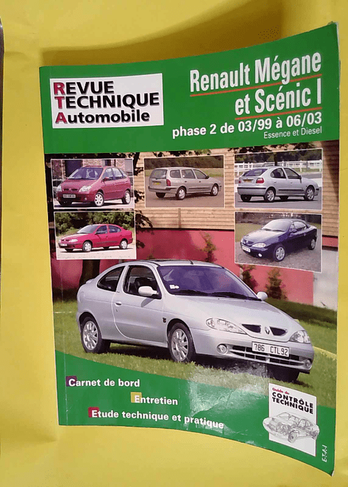 Renault mégane et scénic i Phase 2 de 03-99 à 06-03 – ETAI