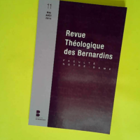 Revue theologique des bernardins n11  – Collège des Bernardins