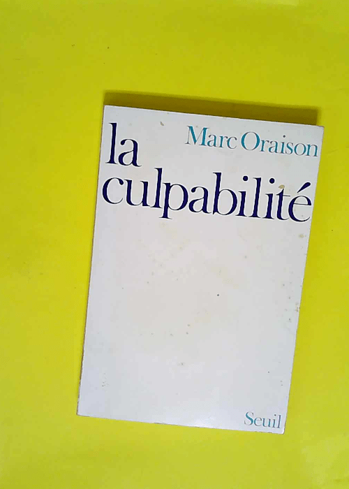 La Culpabilité  – Marc Oraison