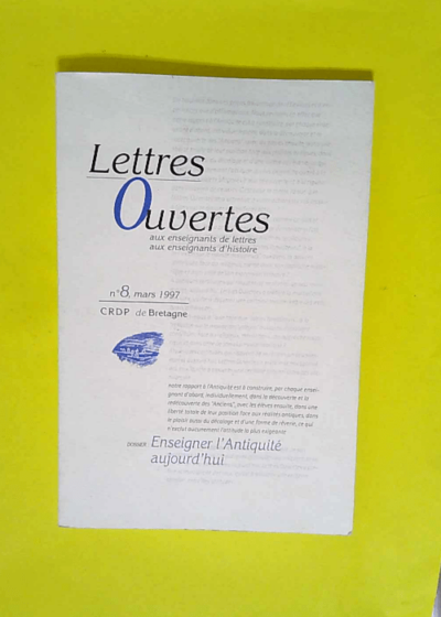 Lettres ouvertes n°8  -