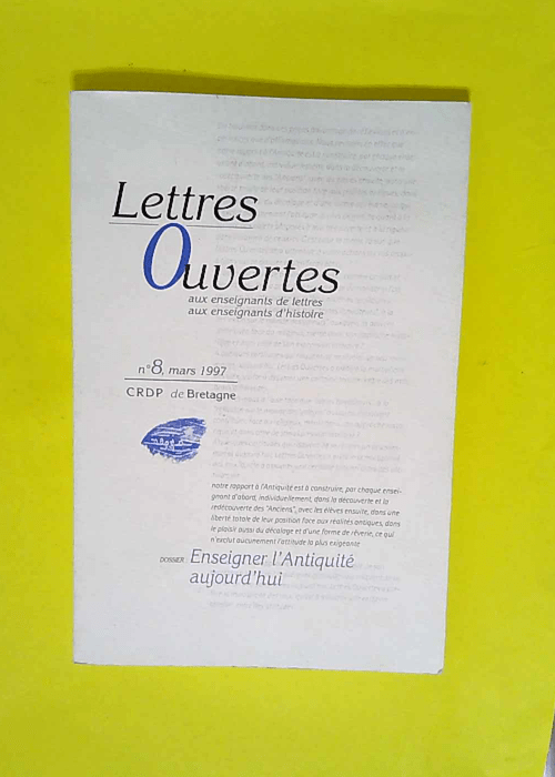 Lettres ouvertes n°8  –