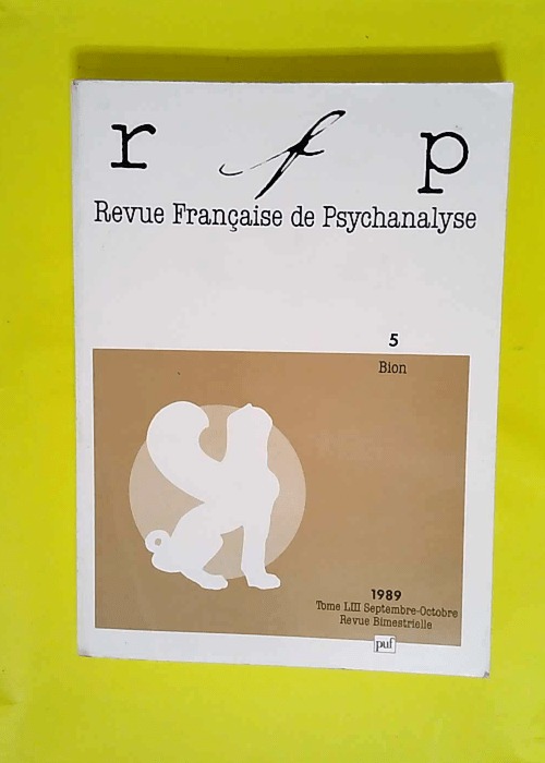 Revue française de psychanalyse 1989 n.5 &#8...