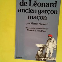 Mémoires de Léonard ancien garçon maçon  ...