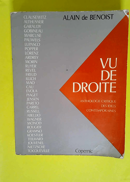 Vu de droite – Anthologie critique des ...