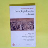 Cours de philosophie politique  – Bland...