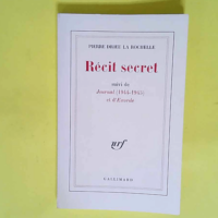 Récit secret – Journal (1944-1945) /Ex...