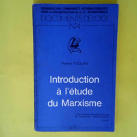 Introduction à l étude du marxisme – ...