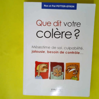 Que dit votre colère ? Mésestime de soi cul...