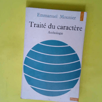 Traité du caractère – Anthologie  &#8...