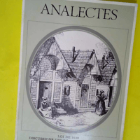 Analectes – Loi de 1838 discussions des...