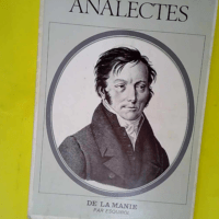 Analectes – de la manie  – Esquir...