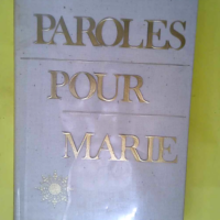 Paroles pour marie  – DUBOST Michel (te...