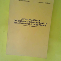 Liste alphabétique des disques chroniques da...