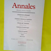 Annales Histoire Sciences Sociales N° 4 58e ...