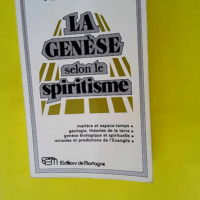 La Genese Selon Le Spiritisme  – Allan ...