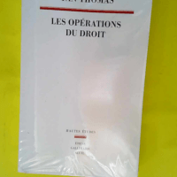 Les Opérations du droit  – Yan Thomas