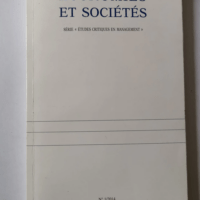 Économies Et Sociétés Numéro 1 2014 – Ismea Les Presses – Études Critiques En Management – Économies Et Sociétés Numéro 1 2014 – Ismea Les Presses – Études Critiques En Management