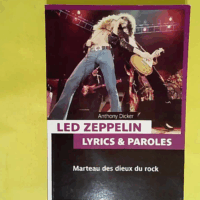 Led Zeppelin - Lyrics & paroles  - Anthony Dicker