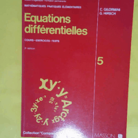 Équations différentielles - Cours exercices tests - Hirsch