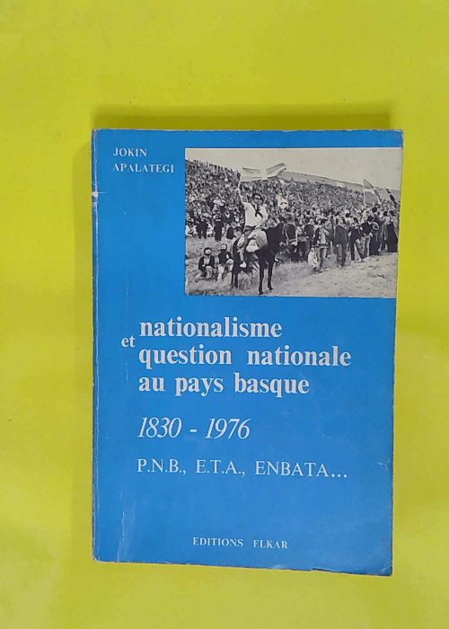 Nationalisme et question nationale au pays ba... Nationalisme et question nationale au pays ba...