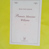 Bonsoir monsieur williams - Jean-Yves Simon