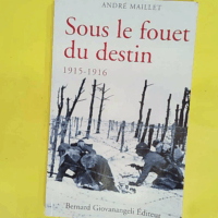 Sous le fouet du destin 1915-1916 - André Maillet